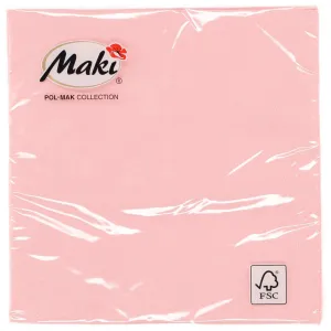 Ubrousky Pol-mak - světle růžové 330 mm x 330 mm (12)