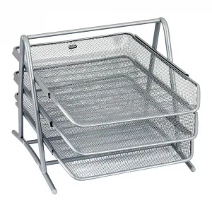 Velký stříbrný koš se 3 zásuvkami 270 x 350 x 295 mm (GR-069)