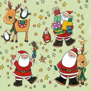 Ubrousky Pol-mak s hvězdičkou - mix 330 mm x 330 mm (Sd GW)