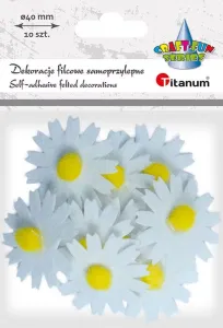 Titanum Craft-Fun Series plstěný ornament samolepící květiny (7534E)