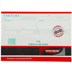 Vlastní tisk faktury Stolgraf Net A5 100k.