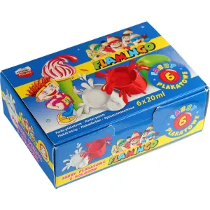 Plameňákové barvy na plakáty 6 barev x 20 ml