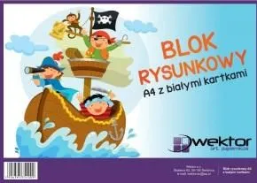 Kreslicí blok Vector A4 bílý 80g 20k 210mm x 297mm