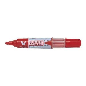 Popisovač Pilot V Board Master, červený, 2,3mm kulatý hrot (WBMA-VBM-M-R-BG)