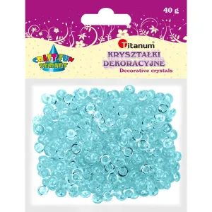 Kreativní korálky Titanum Craft-Fun Series plastové modré (40g)