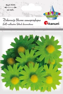 Titanum Craft-Fun Series plstěný ornament samolepící květiny (7534A)