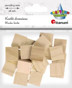 Dřevěné ozdobné korálky řady Titanum Craft-Fun (22TH401-14)
