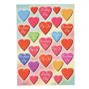 Nálepka (nálepka) valentine (D)