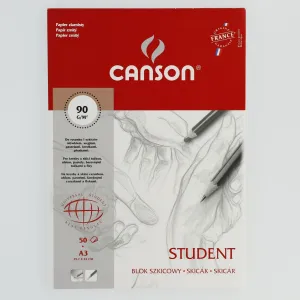 Canson Studentská kreslicí podložka A3 bílá 90g 50k (100554853)
