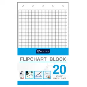Blok flipchartů Interdruk A1 20k. 80g kontrola 1000 mm x 640 mm (FLI20#)