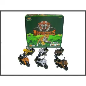 Motorka Hipo Animal 12cm 6-figurka (H12755)