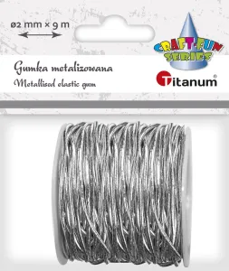 Titanum Craft-Fun Series elastická stříbrná 9m