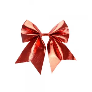 Červená metalizovaná mašle Arpex, 20 cm (BN5359CZE-0486)