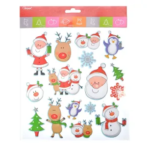 Arpex Vánoční samolepky 3 D (NR7764)