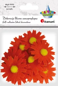 Titanum Craft-Fun Series plstěný samolepicí ornament s květinou (7534C)