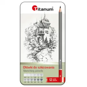 Titanová tužka v kovové krabičce 8B-2H
