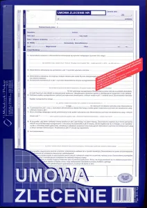 Self-copy print Michalczyk i Prokop Umowa zlecenie z rachunek rachunek A4 40k. (511-1U)