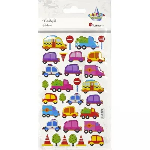 Nálepka (samolepka) Titanum Craft-Fun Series vozidla, dopravní značky (LXE-014)