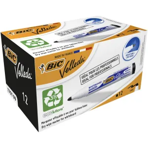 Popisovač Bic Velleda Ecolutions 1701, černý 1,5mm kulatý hrot (904937)