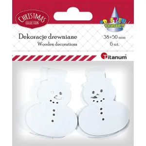 Titanum Craft-Fun Series dřevěné ozdoby sněhuláci (MTCR-WDC823)