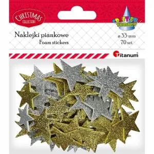 Titanum Craft-Fun Series pěnové třpytivé hvězdy samolepka (5696)