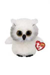 Ty Beanie Boos plyšová bílá sova 150 mm (36305)