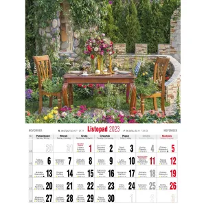 Vícepanelový nástěnný kalendář Avanti 230 mm x 320 mm (KSM-10)