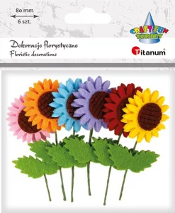 Titanum Craft-Fun Series plstěná ozdoba slunečnice na drátku (BR165)
