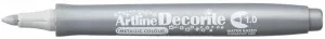 Artline permanentní popisovač metallic decorite, stříbrný 1,0mm štětečkový hrot (AR-033 9 8)