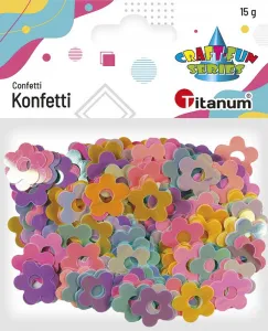 Titanum Craft-Fun Series konfety květy 19mm pastelové (11wc005)