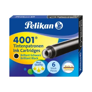 Krátké kazety Pelikan TP/6 černé (301218)
