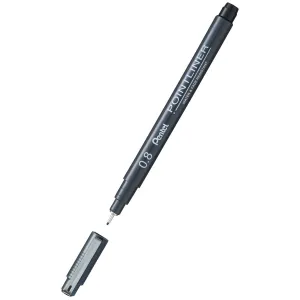 Pentel POINTLINER, černý 0,8 mm, 1 barva (S20P)