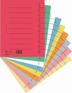 Donau A4 - barevný mix čísel 250g 100k 1-10 235mm x 300mm (8610001S-99)
