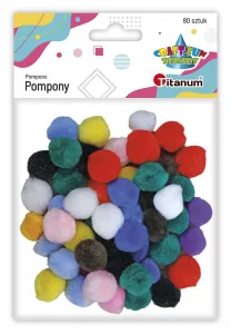 Titanum Craft-Fun Series akrylové bambulky mix 80 ks (20TH1020-11)