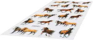 Titanum Craft-Fun Series konvexní měkké kreslené koně samolepka (HSP01)