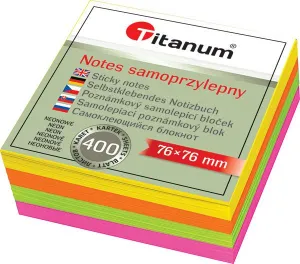 Titanové fluo lepicí bankovky 400k 76mm x 76mm (YGSF-02)