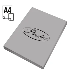 Barevný papír Protos A4 - šedý 160g