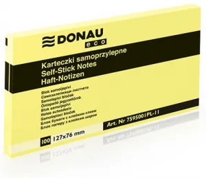 Donau Eco samolepicí bankovky žluté 100k 127mm x 76mm (7595001PL-11)