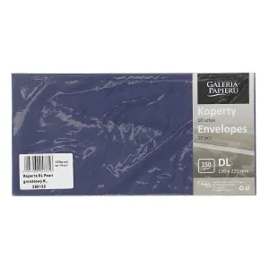 Obálka perleťová tmavě modrá DL - tmavě modrá 110 mm x 220 mm