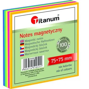 ELEKTROSTATICKÝ ZÁPISNÍK 75 X 75 MM 100 LISTŮ MIX BAREV