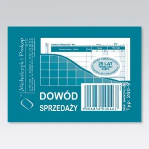 Self-copy print Michalczyk i Prokop Dowód sprzedaży A7 80k. (260-9)