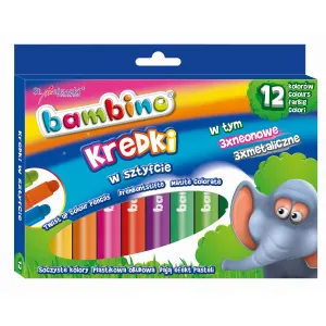 St.Majewski Bambino pastelky na svíčky 12 k 12 barev.