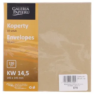 Obálka Gallery Paper pearl gold p - zlatá 145 mm x 145 mm (280715)