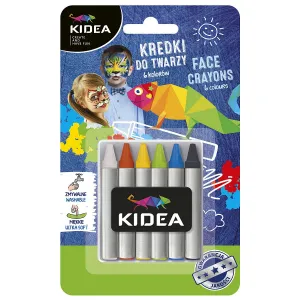 Kidea barva na obličej 6 barev. (KDT6KA)