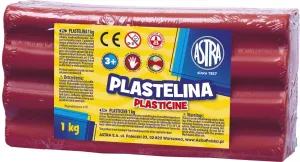 Plastelína Astra 1 barva rezavá 1000g