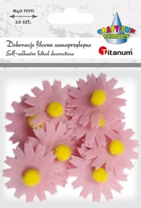 Titanum Craft-Fun Series plstěný ornament samolepící květiny (7534D)