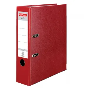 Herlitz Q. file Standard A4 červený 80mm pákový pořadač (0011167426)