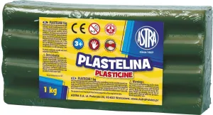 Astra plastelína 1 barva tmavě zelená 1000g (303111019)