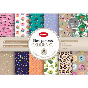 Dekorační papír Rexus pro scrapbooking A5 - mix 210 mm x 145 mm (609830)