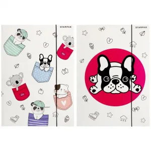 Kartonový pořadač s gumičkou Starpak Minisy A4 barva: mix (491062)